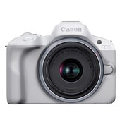EOS R50 (White) + RF-S 18-45mm (Silver)